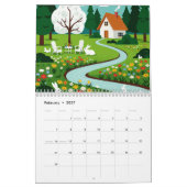 Picturesque rural landscape カレンダー (2月 2027)