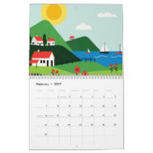 Picturesque rural landscape カレンダー (2月 2027)