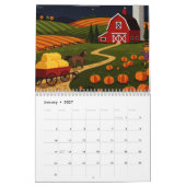 Picturesque rural landscape カレンダー (1月 2027)