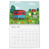 Picturesque rural landscape カレンダー (2月 2027)