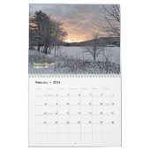 Picturesque Seasonal Landscapes Calendar カレンダー (2月 2026)
