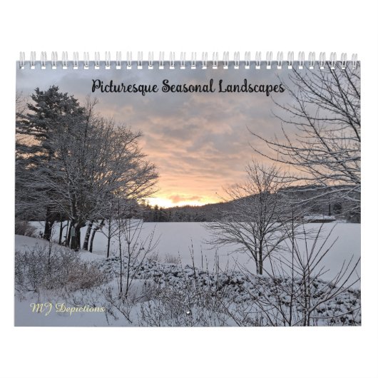 Picturesque Seasonal Landscapes Calendar カレンダー (カバー)