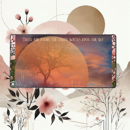 Picturesque Trees Are Poems Earth Writes Upon Sky デスクマット