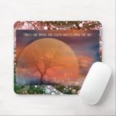 Picturesque Trees Are Poems Earth Writes Upon Sky マウスパッド (マウス)