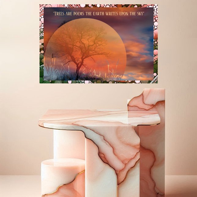 Picturesque Trees Are Poems Earth Writes Upon Sky メタルプリント (Picturesque Trees Are Poems Earth Writes Upon Sky Metal Print)