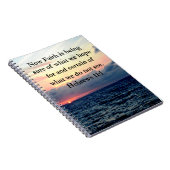 PICTURESTQUE HEBREWS 11:1写真デザイン ノートブック (右側)