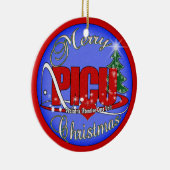 PICUのクリスマスのオーナメントの小児科集中治療 セラミックオーナメント (右)