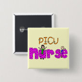 PICUのナースのギフト 缶バッジ (正面&裏面)