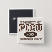 PICUの看護部のナースボタンの特性 缶バッジ (正面&裏面)