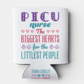 PICUナースで最も小さなハート 缶クーラー (裏面)