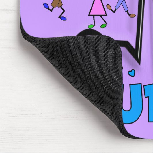 PICUナースギフト – QRSセグメントと子供のデザイン マウスパッド (コーナー)