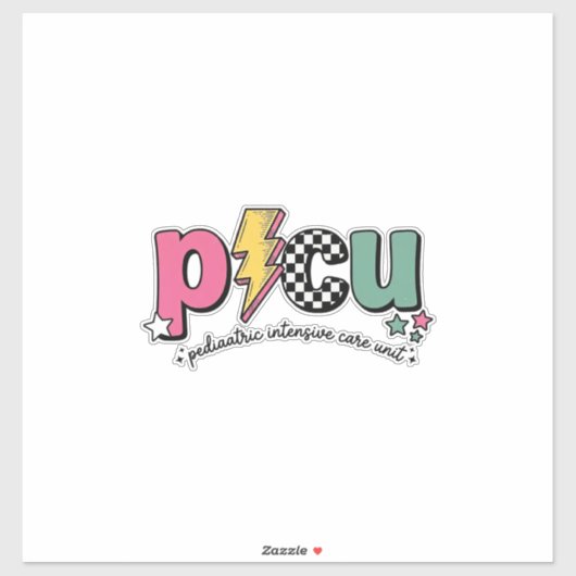 PICU 小児集中治療室看護師シャツ_1 シール (シート)