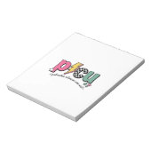 PICU 小児集中治療室 看護師 Tシャツ_1 ノートパッド (回転)