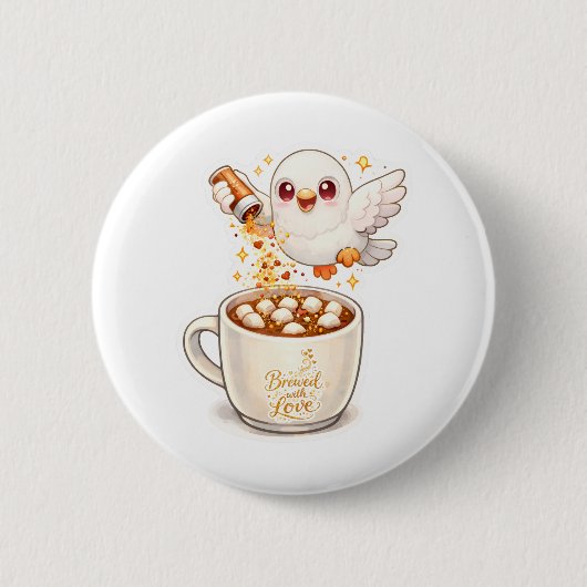 pidgyのコーヒーギッターv1  缶バッジ (正面)