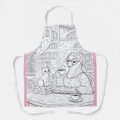 Pidgy and Nova Tea - Colouring Apron エプロン (正面)