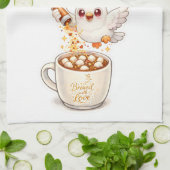 pidgy's coffee glitter v1 キッチンタオル (折り畳み)