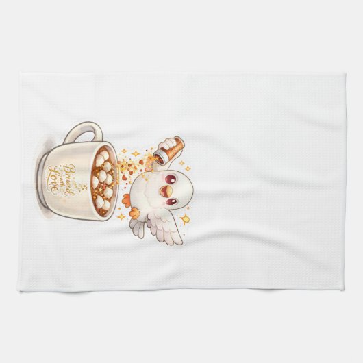 pidgy's coffee glitter v1 キッチンタオル (横)