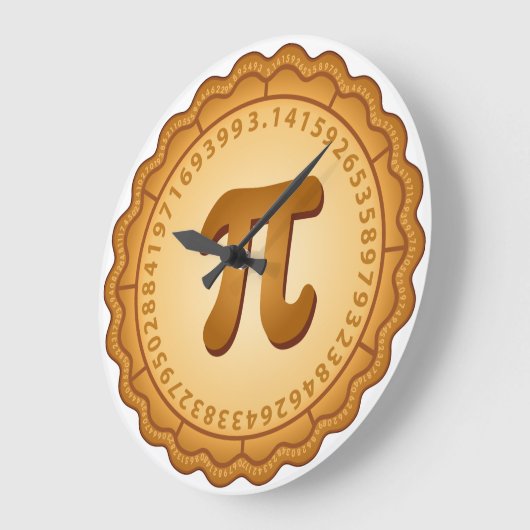 PIEの時間 ラージ壁時計 (傾斜)