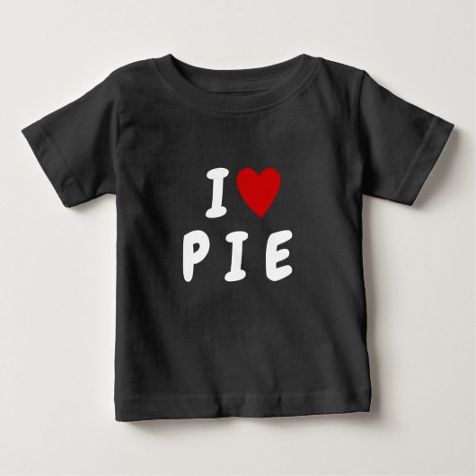 PIE | ハートカスタムテキストPIE KIDSが大好き ベビーTシャツ (正面)