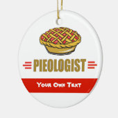 PIE -恋，食べベイク，ベーカリー,ベーカリー，ピエオロジスト セラミックオーナメント (左)
