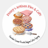 Pie Business or Shoppe Promotional ラウンドシール (正面)