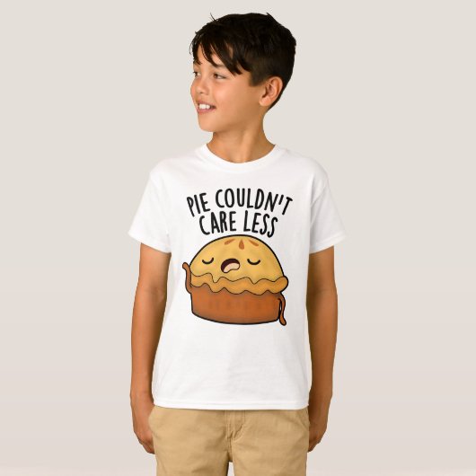 Pie Couldn't Care Less Funny Food Pun  Tシャツ (正面フル)