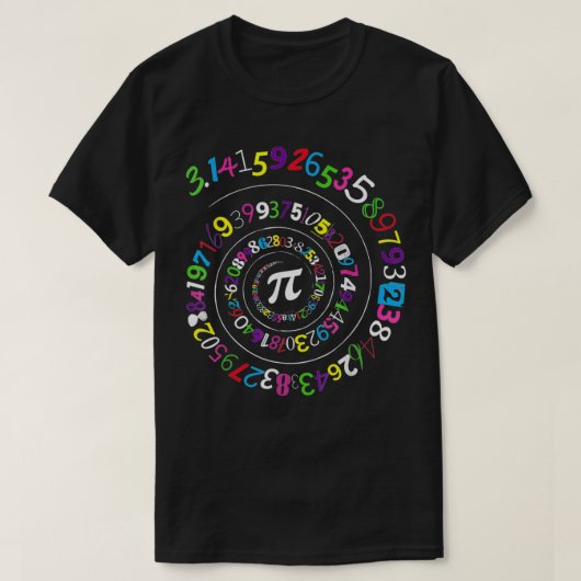 Pie Day for Boys Numbers Graphic Tee Tシャツ (デザイン正面)