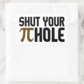 "PIE HOLE"スタンプ 長方形シール (バッグ)