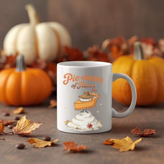 Pie-oneer of Flavor - Pumpkin Pie Thanksgiving コーヒーマグカップ