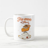 Pie-oneer of Flavor - Pumpkin Pie Thanksgiving コーヒーマグカップ (左)