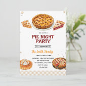 Pie party theme invitation 招待状 (スタンド正面)
