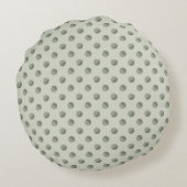 Pie Polkadot" Sage & Tonal Cream ラウンドクッション (裏面)