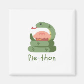 Pie-thon - Python Pun マグネット (正面)