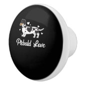Piebaldのダックスフントの犬のオーナーのギフト セラミックノブ (右)