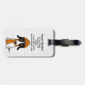 Piebald Dachshandかわいいヒップスター犬のラゲッジタグ ラゲッジタグ (裏面横)