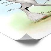 Piebald Gypsy Horse Equestrian Anomy Poster ポスター (角)