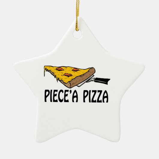 Pieceピザ セラミックオーナメント (正面)