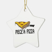 Pieceピザ セラミックオーナメント (左)