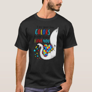 Piece Autism Awareness I See Your True Colors Puzz Tシャツ