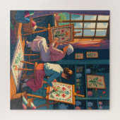 Piece by Piece-Stitch by Stitch Puzzle for Crafter ジグソーパズル (横)