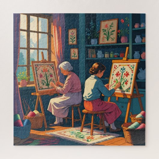 Piece by Piece-Stitch by Stitch Puzzle for Crafter ジグソーパズル (縦)