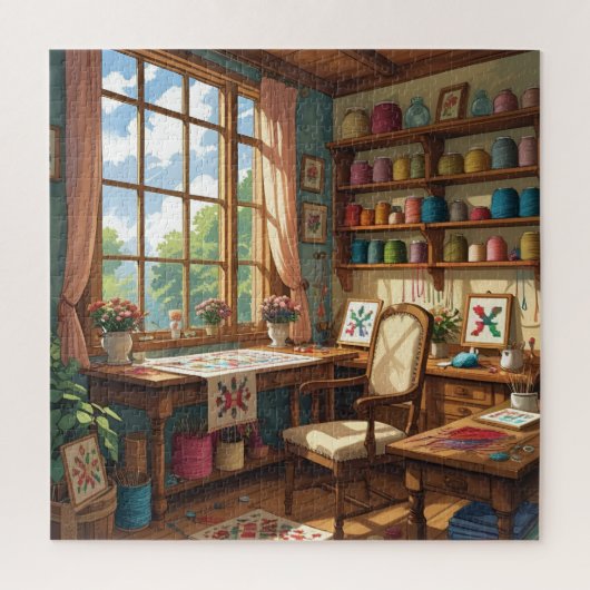 Piece by Piece-Stitch by Stitch Puzzle for Crafter ジグソーパズル (縦)