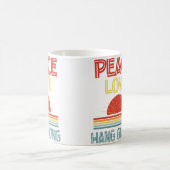 Piece Love Hang Gliding Funny コーヒーマグカップ (中央)
