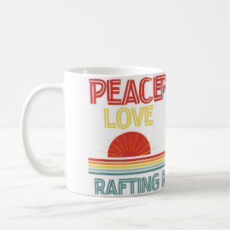 Piece Love Rafting Funny コーヒーマグカップ