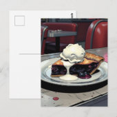 Piece of Blueberry Pie and Vanilla Ice Cream   ポストカード (正面/裏面)