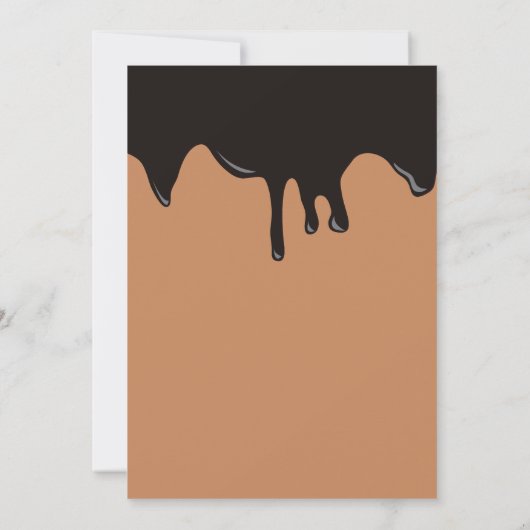 Piece of Cake Invite 1st  First Birthday Cute 招待状 (裏面)