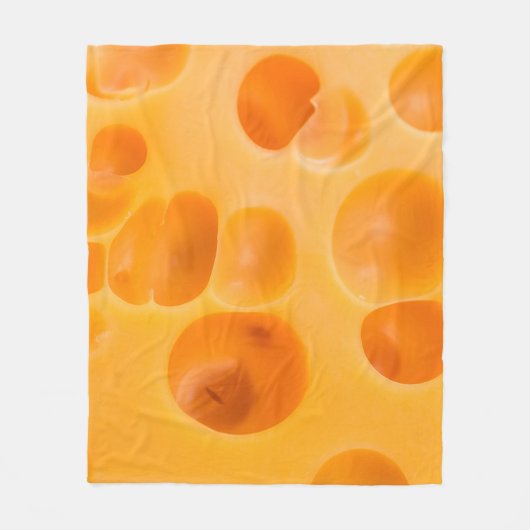 Piece of cheese isolated. フリースブランケット (正面)
