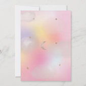 Piece of Heaven Celestial Holographic Baby Shower 招待状 (裏面)