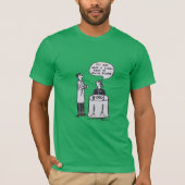 Piece of Music Cartoon おもしろい Joke Restaurant Tシャツ (正面)