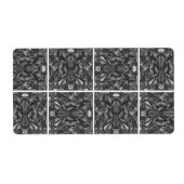 PiecedLayered 2x2 BandW ラベル (正面)